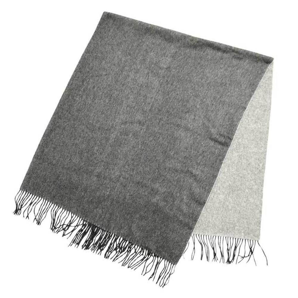 YVES SAINT LAURENT Cashmere Scarf, Large Shawl, Gray, Men's/Women's, Unisex, ...